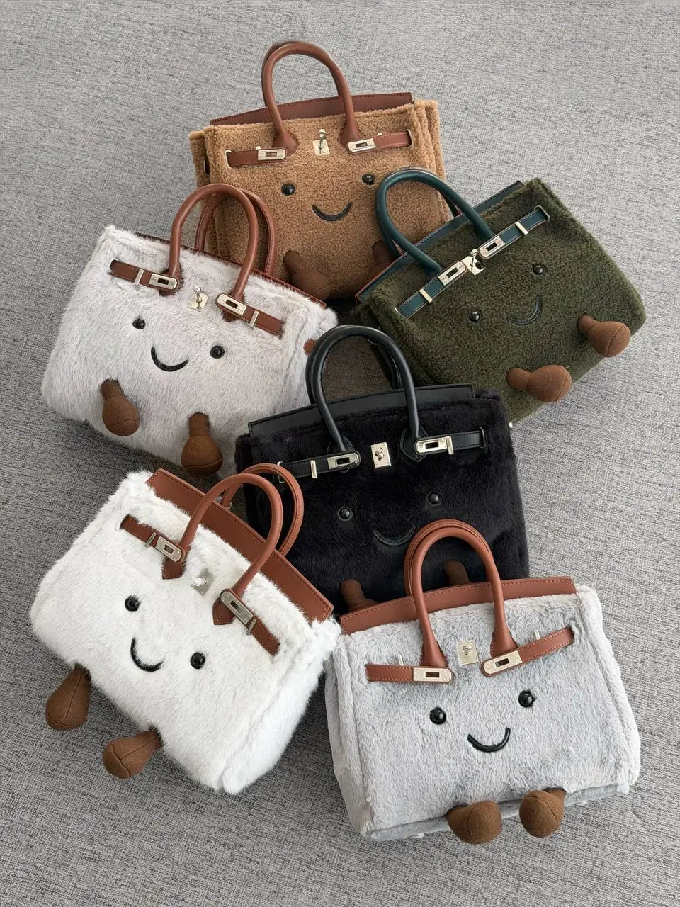 Jellycat Birkin Medium White Handle Brown - photo 4