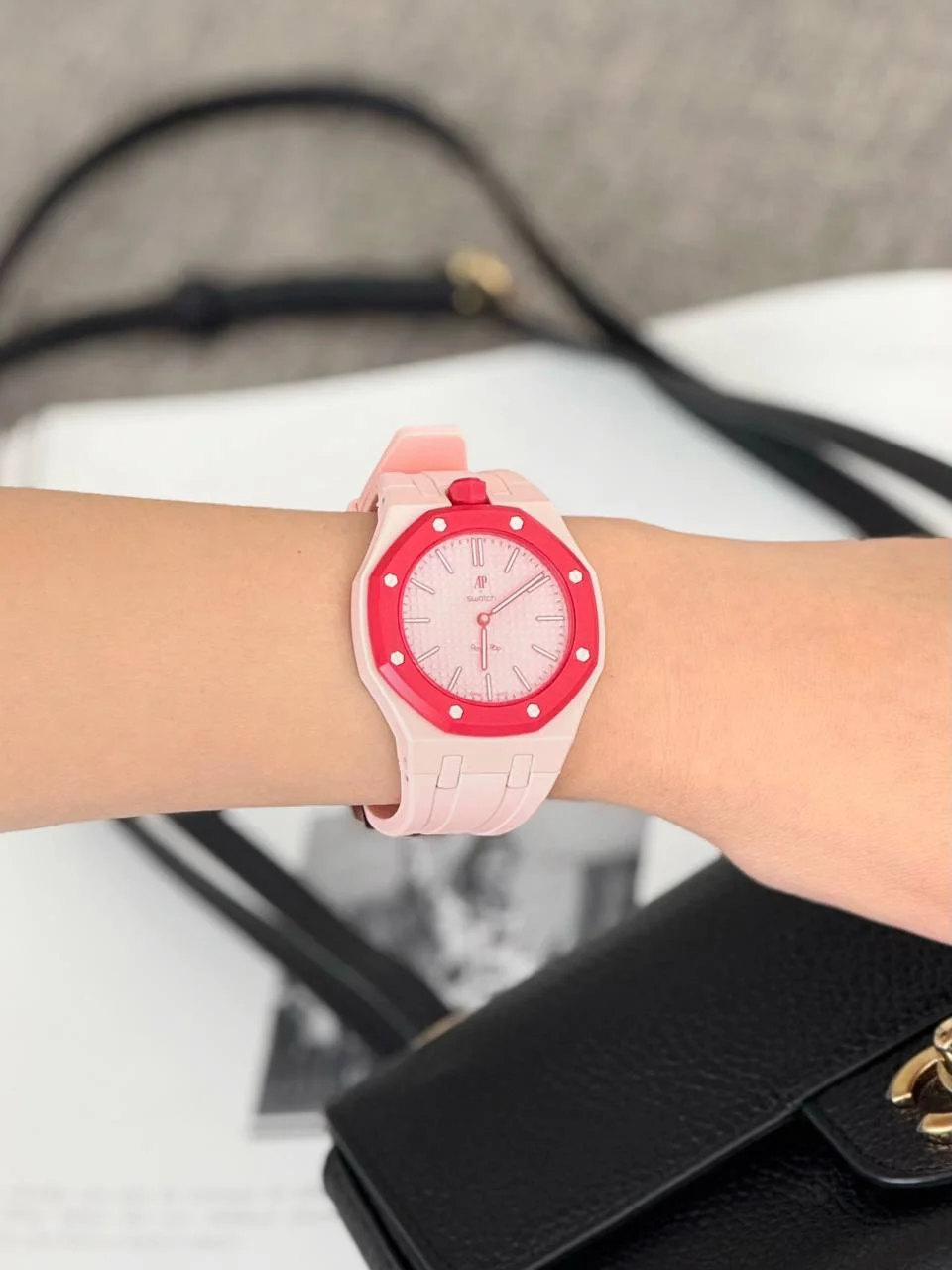 ETC Swatch x AP Royal Pop Strap Pink