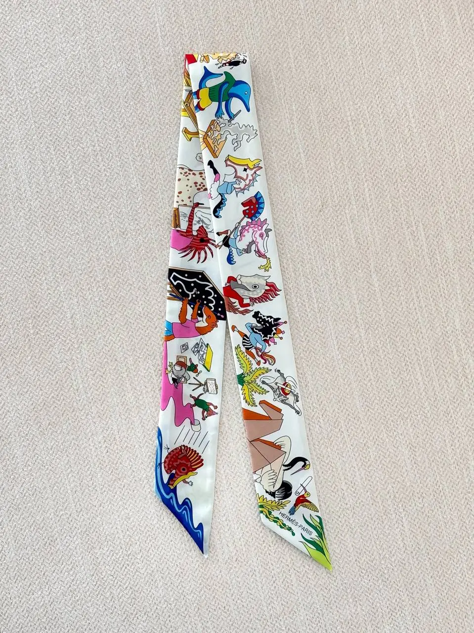Hermes Hermes Academia Hippica Twilly Blanc / Jaune / Multicolore