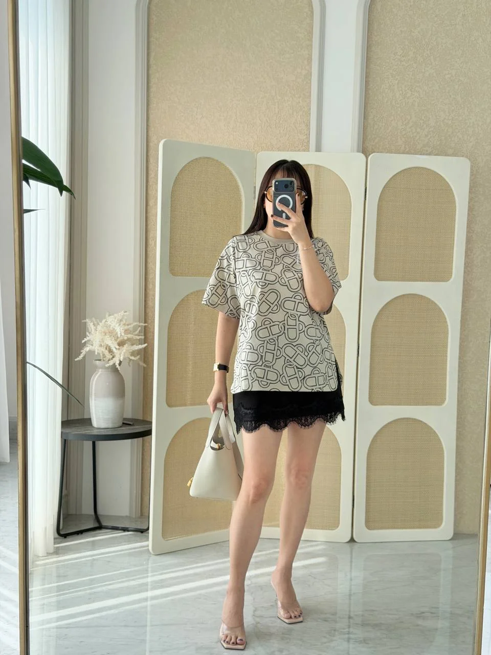 Hermes Maillon Equestre Maxi Tshirt Beige Pierre DIstrie - photo 3