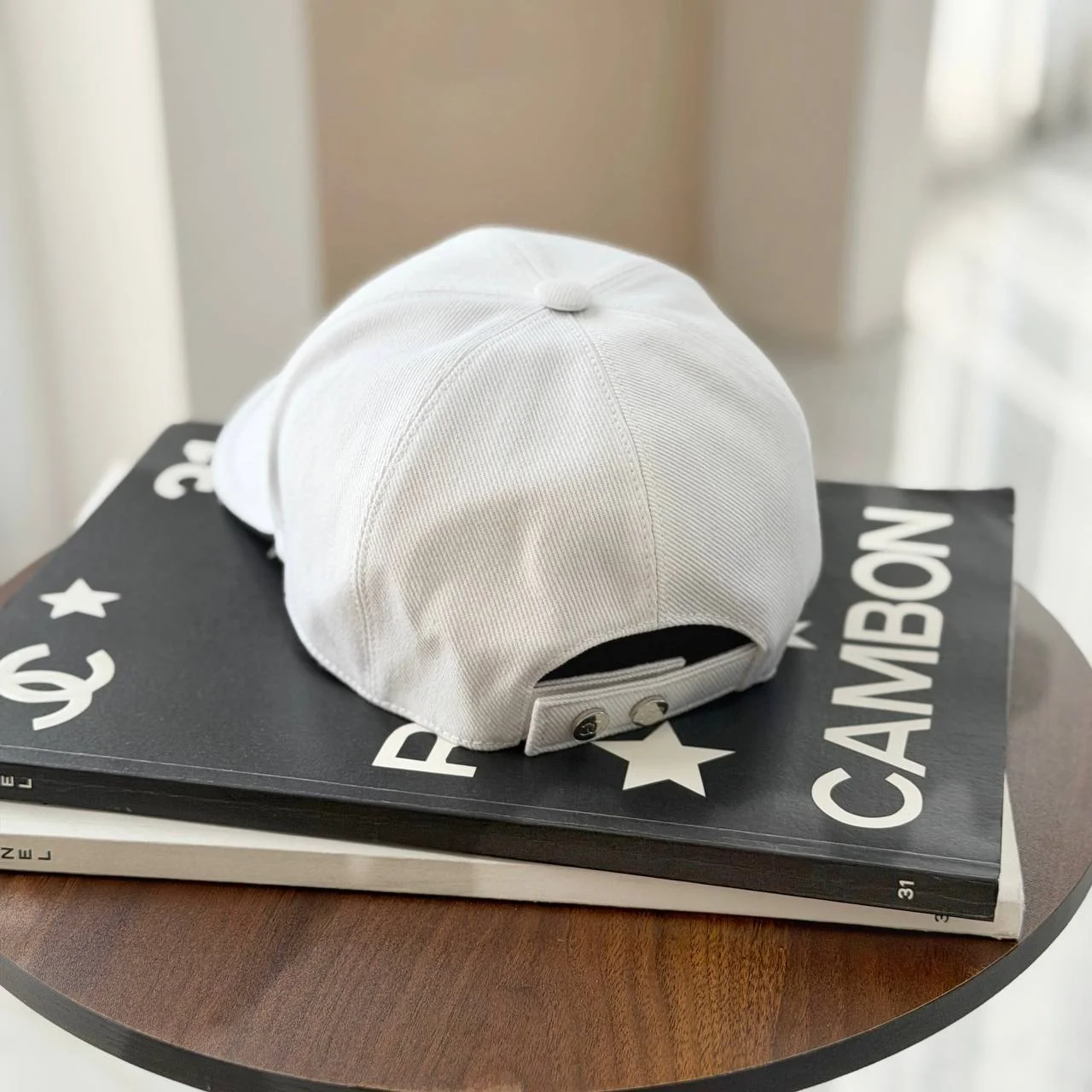CHANEL Chanel CC Baseball Cap White
