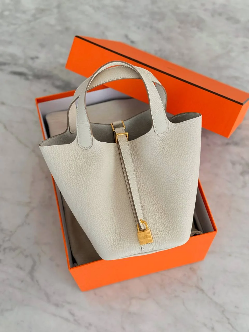 Hermes Hermes Picotin 18 / Pico18 Craie GHW