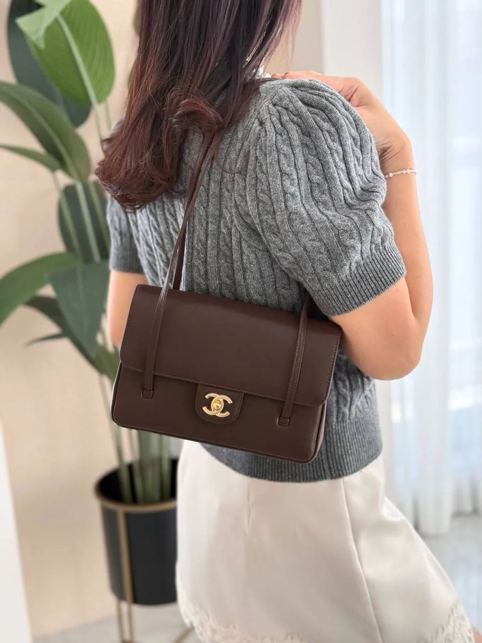 Chanel C26 Preppy Coco Small Brown GHW - photo 4