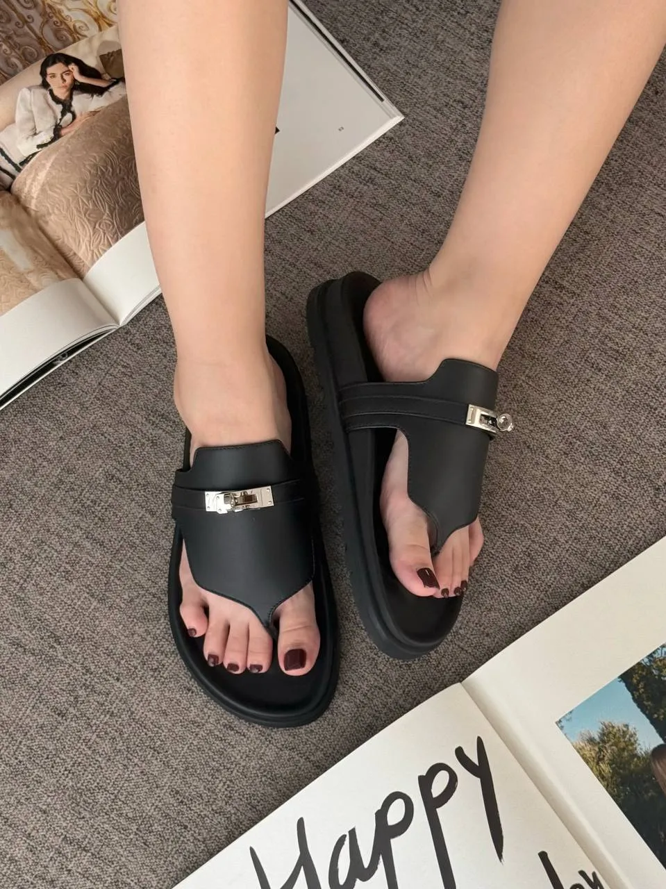 Hermes Hermes Empire Sandal Noir / Black