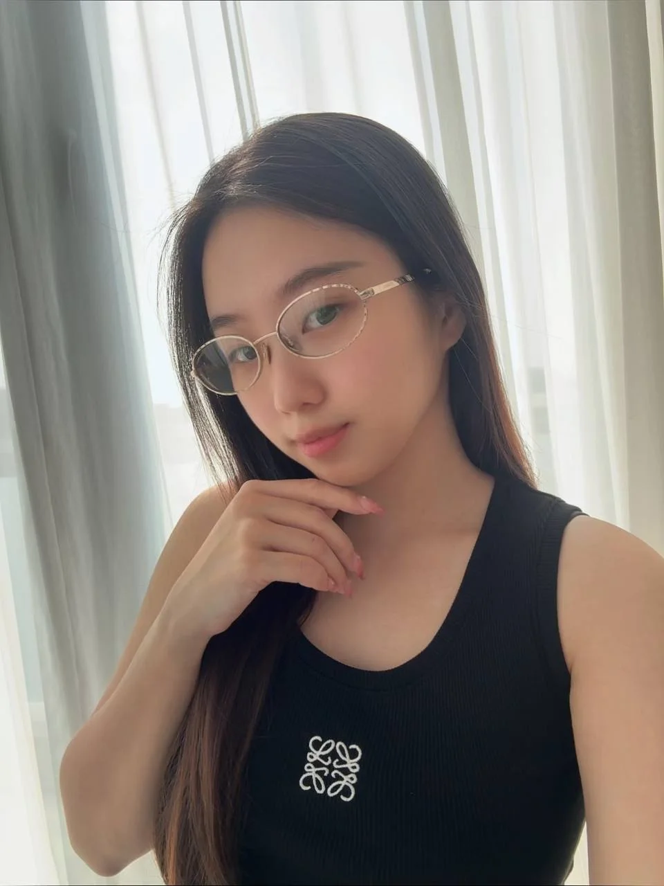 Chanel Oval Eyeglasses Frame Metal Light Gold With Clear Lenses - photo 4
