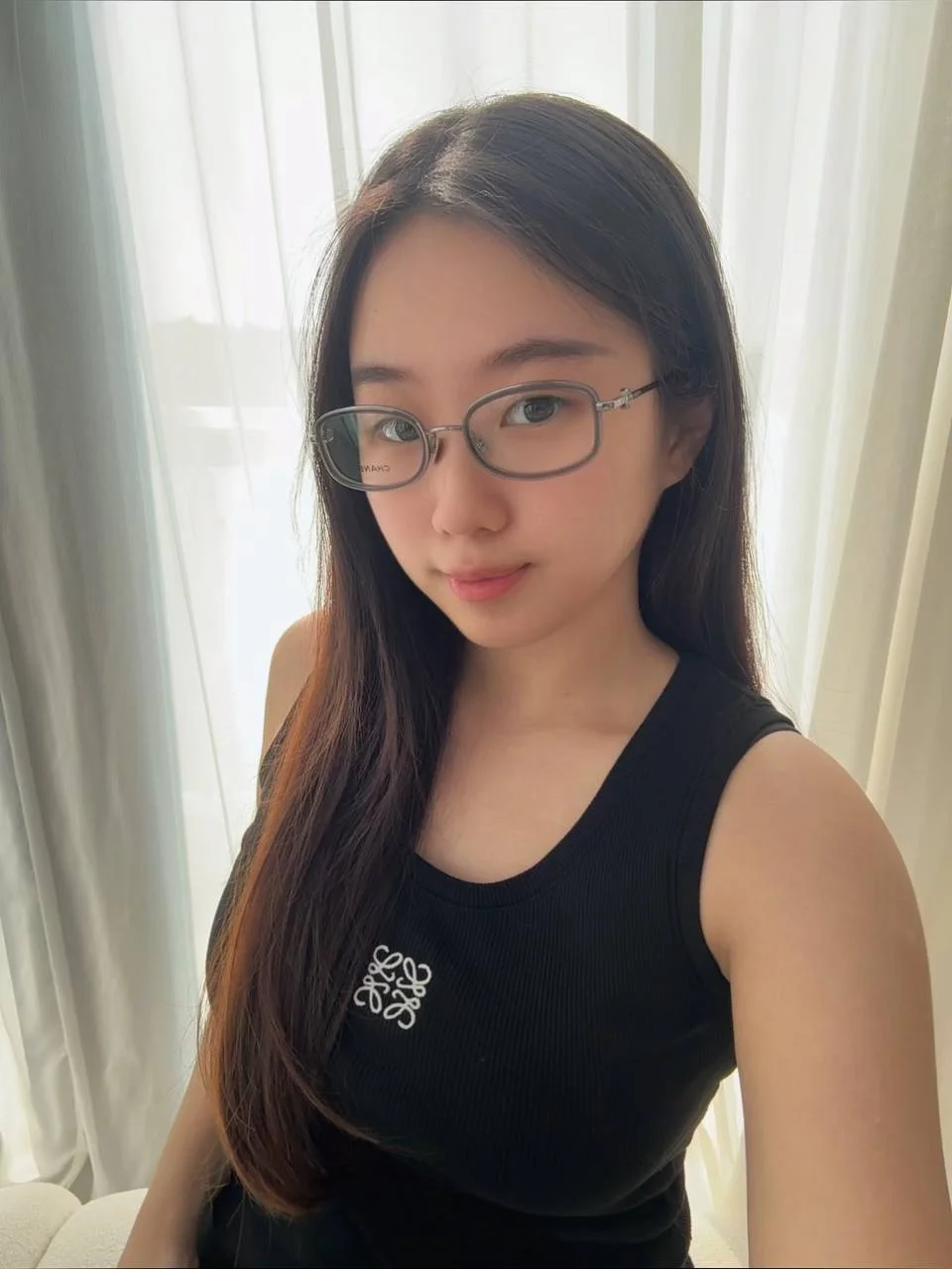 Chanel Rectangle Eyeglasses Frame Metal & Pearls With Clear Lenses - photo 3