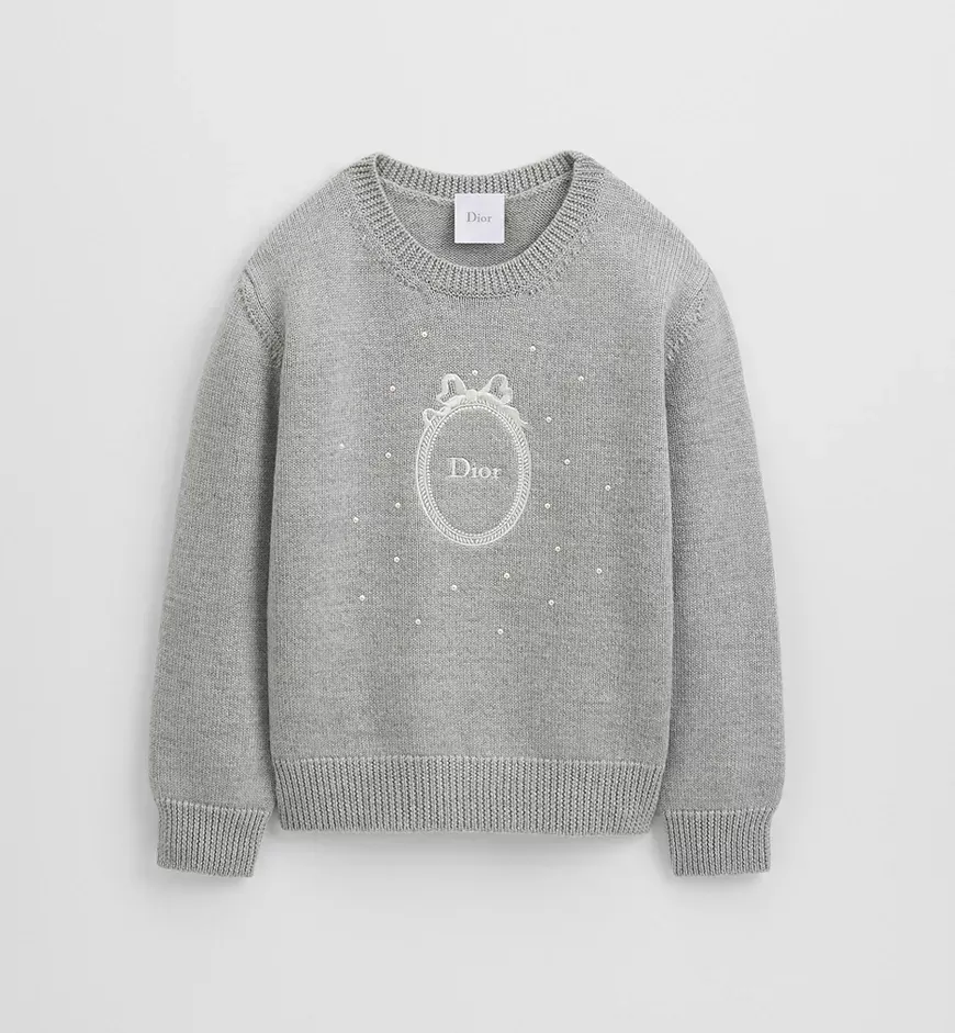 Dior Sweater Gray Wool Knit - photo 4