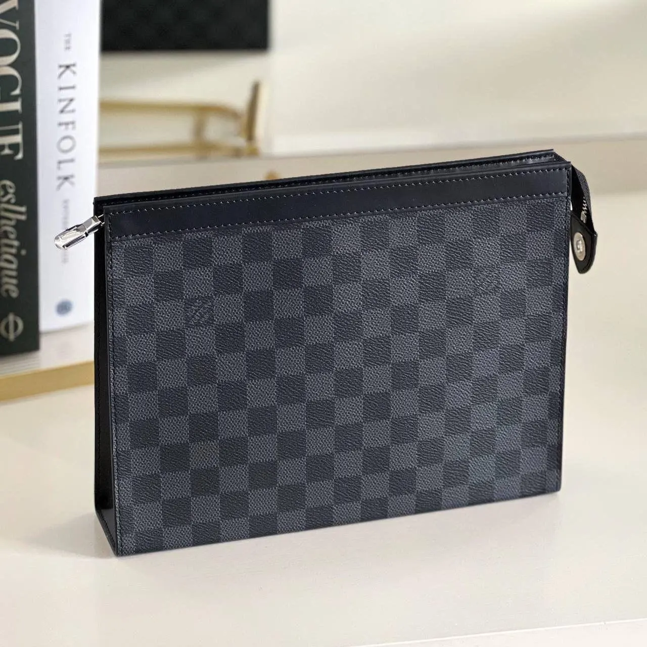 Louis Vuitton LV Pochette Voyage MM Damier Graphite