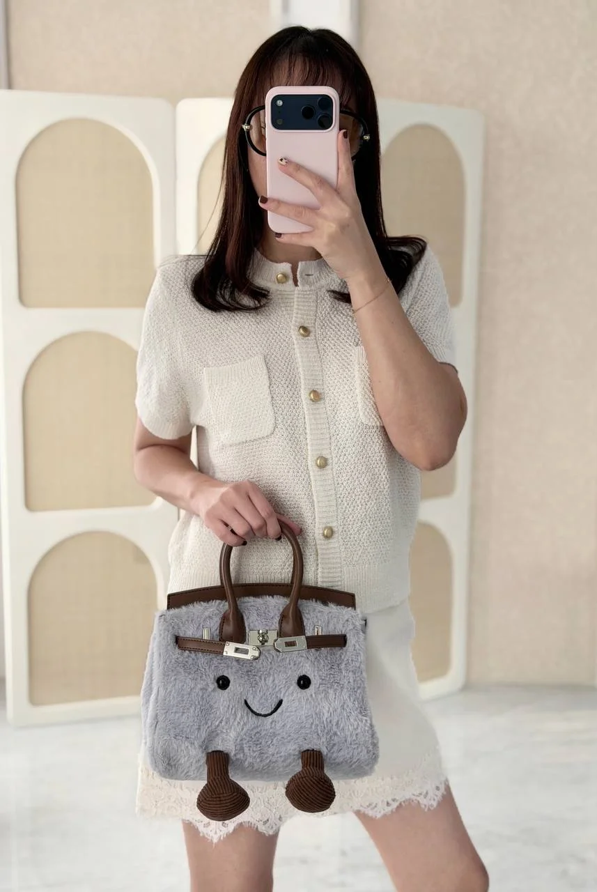Jellycat Jellycat Birkin Medium Grey