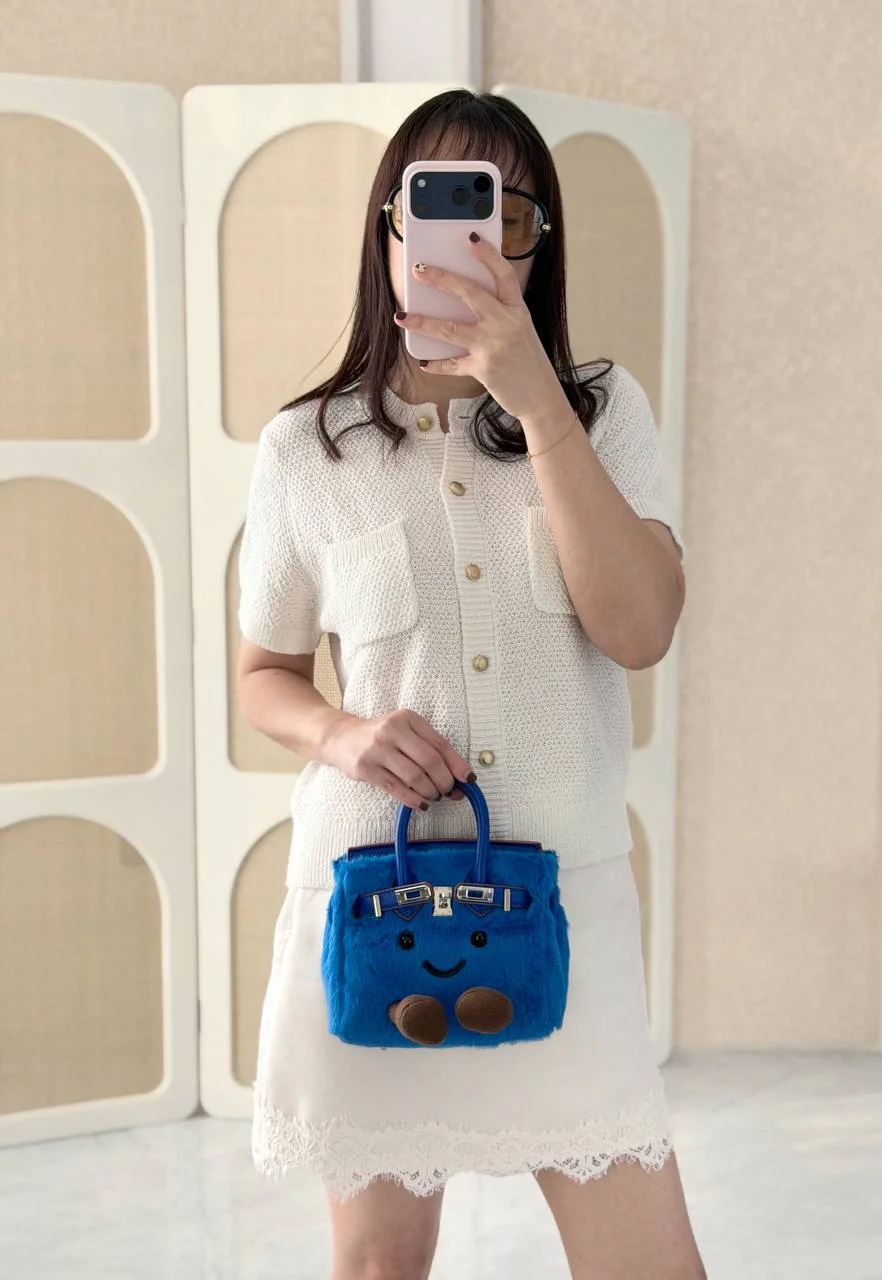 Jellycat Jellycat Birkin Small Blue Trumpet