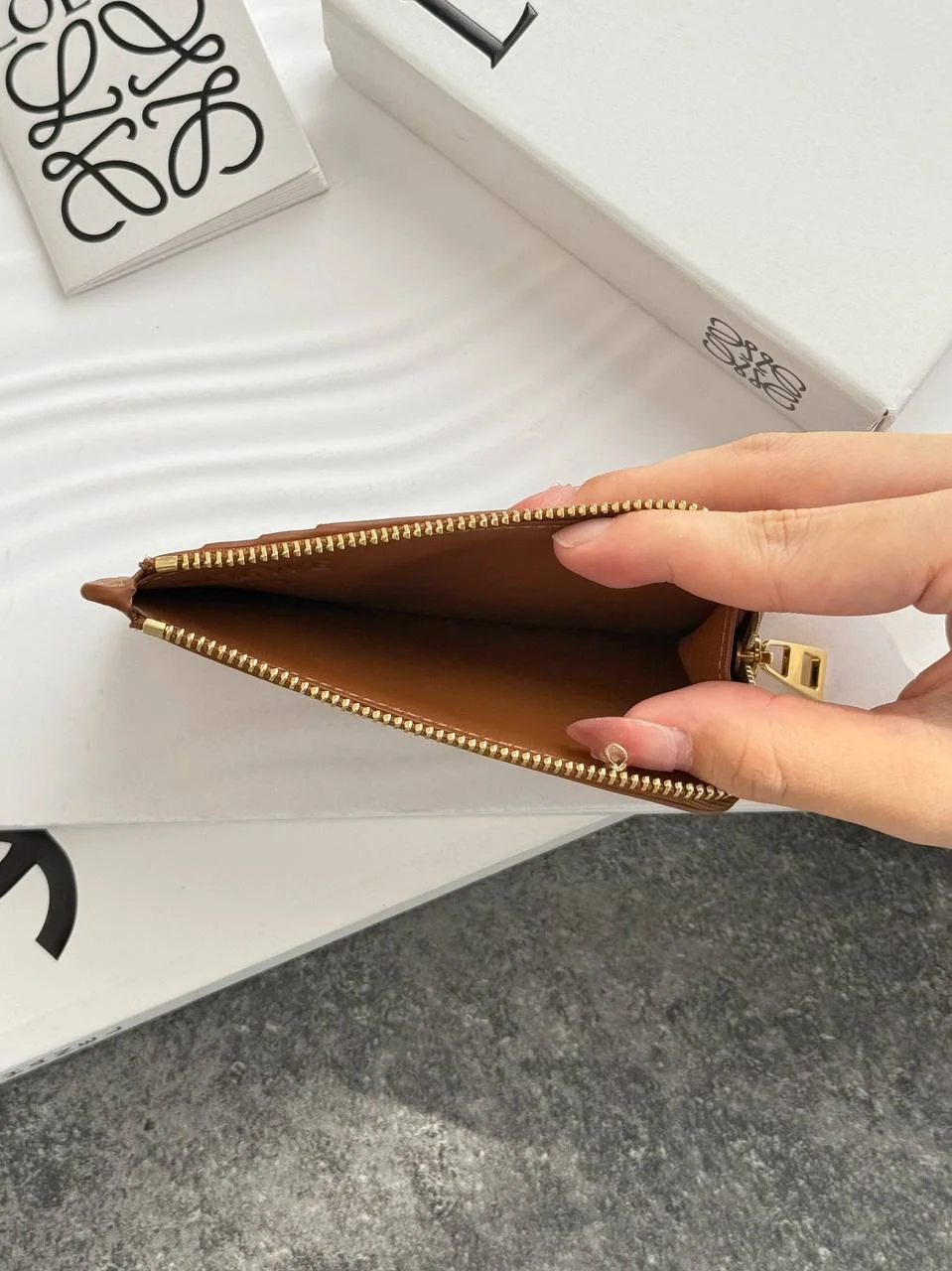 Loewe Leather Landscape Coin Card Holder - photo 3