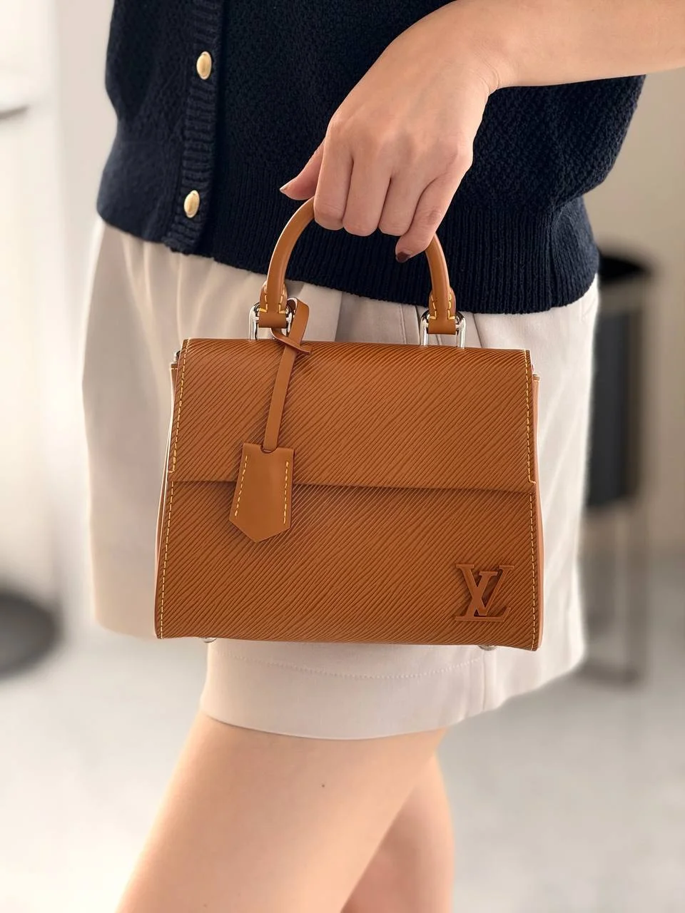 Louis Vuitton Preloved LV Cluny Mini Epi Leather Gold Miel
