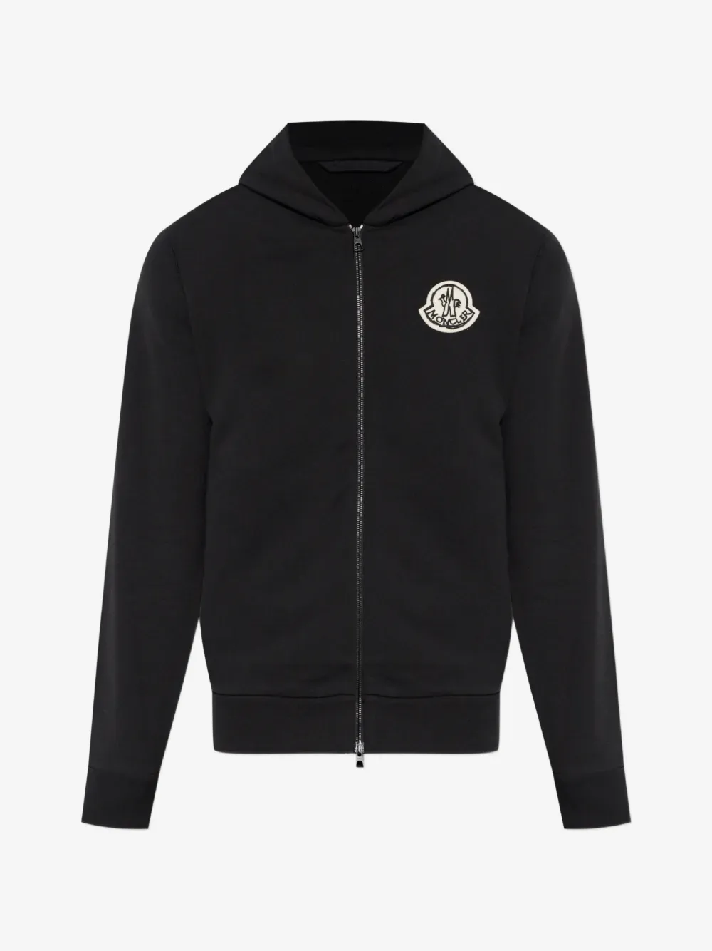 Moncler Logo - Patch Zip - Up Hoodie Black - photo 6