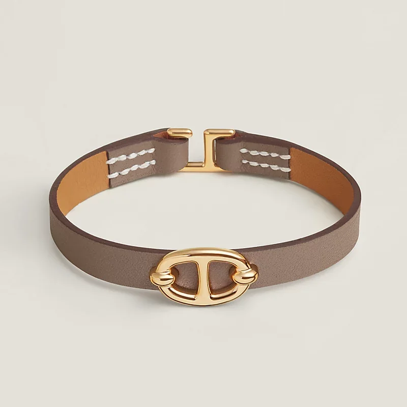 Hermes Mini Thalassa Bracelet Etoupe GHW - photo 3