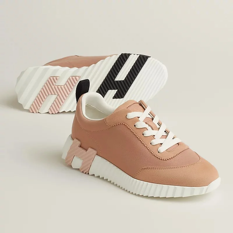 Hermes Bouncing Sneaker Leather Beige Perlino - photo 5