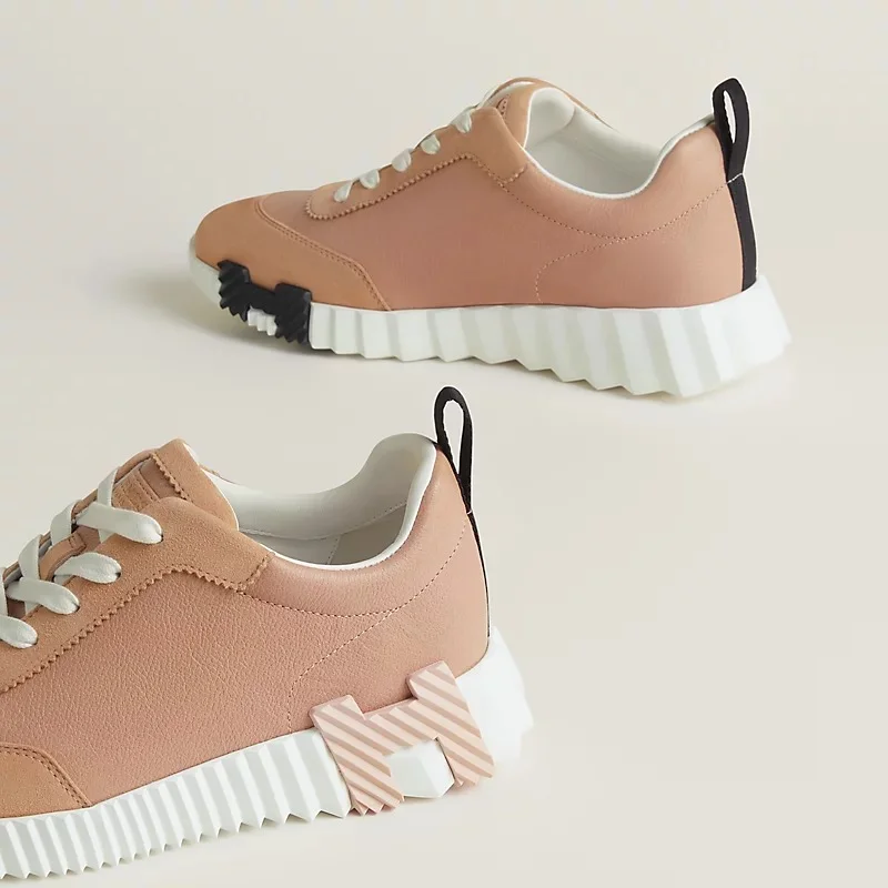Hermes Bouncing Sneaker Leather Beige Perlino - photo 7