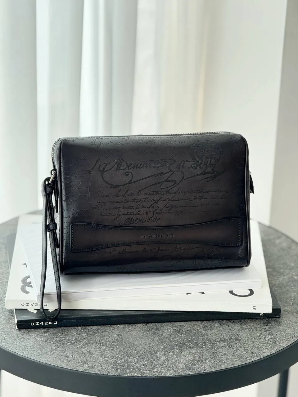 Berluti Clutch Rosewood Nero Grigio - photo 3