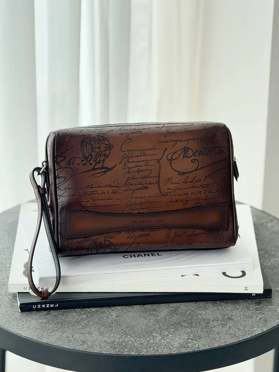 Berluti Berluti Clutch Rosewood Cacao Intenso