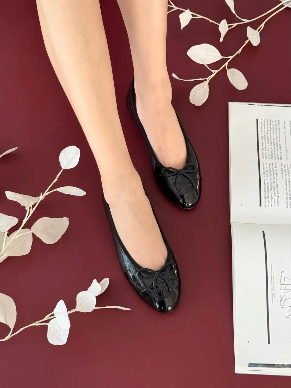Chanel Ballerine Black Croco Patent - photo 6