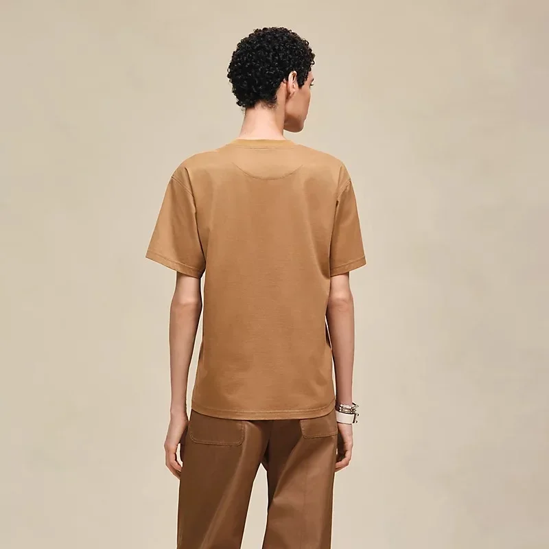 Hermes Grand Manege Maxi Tshirt Marron Chatain - photo 3