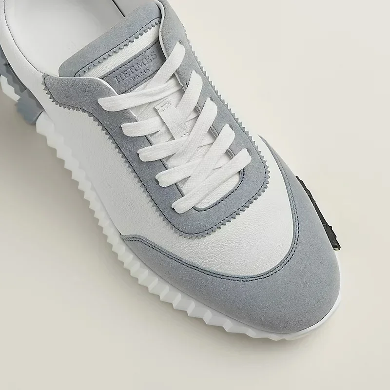 Hermes Bouncing Sneakers Blanc / White / Bleu Galet - photo 5
