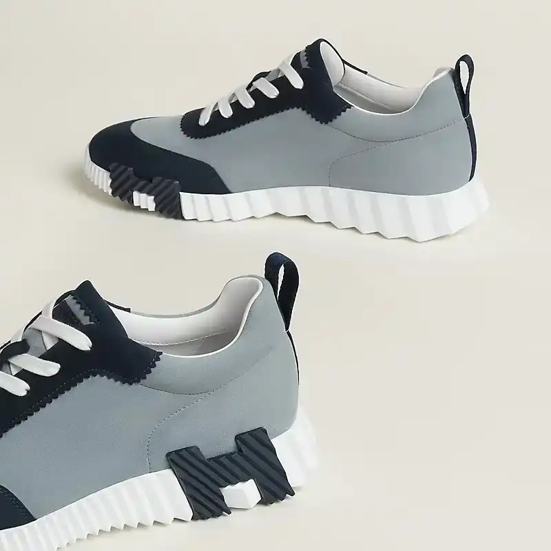 Hermes Bouncing Sneakers Bleu Galet / Marine - photo 5