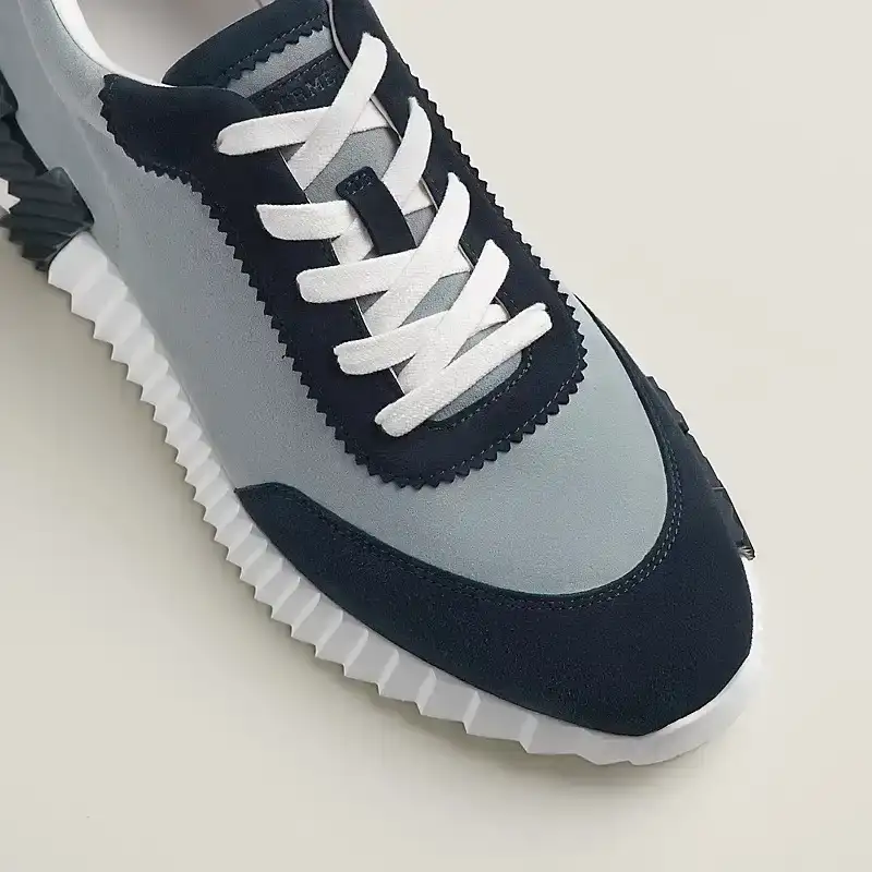 Hermes Bouncing Sneakers Bleu Galet / Marine - photo 6