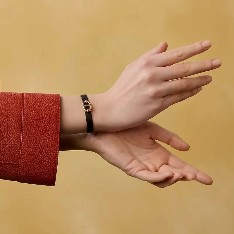 Hermes Mini Thalassa Bracelet Noir / Black RGHW - photo 4