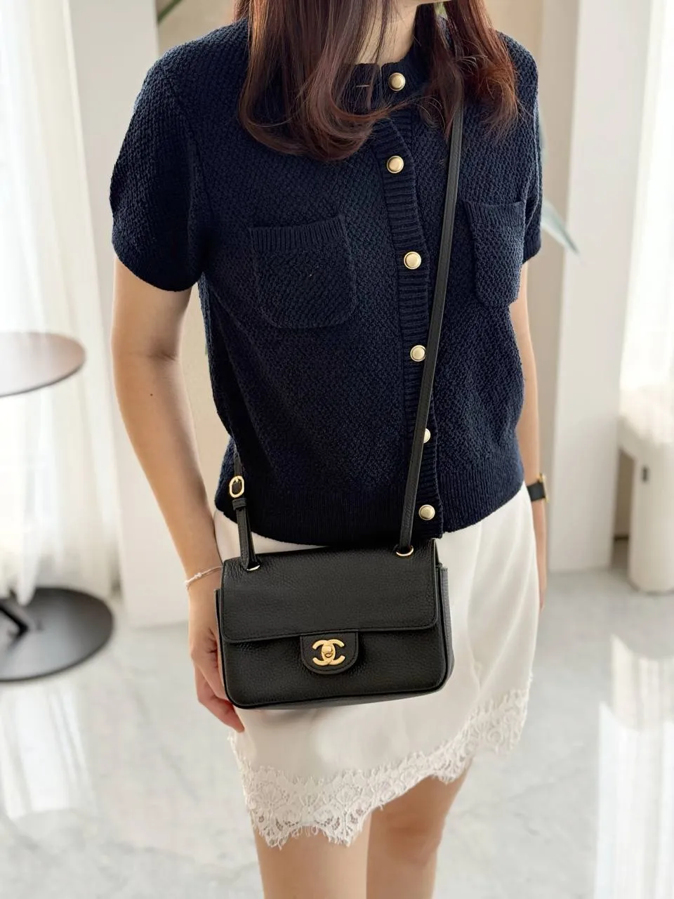 Chanel Classic Flap Mini Leather Black GHW - photo 5