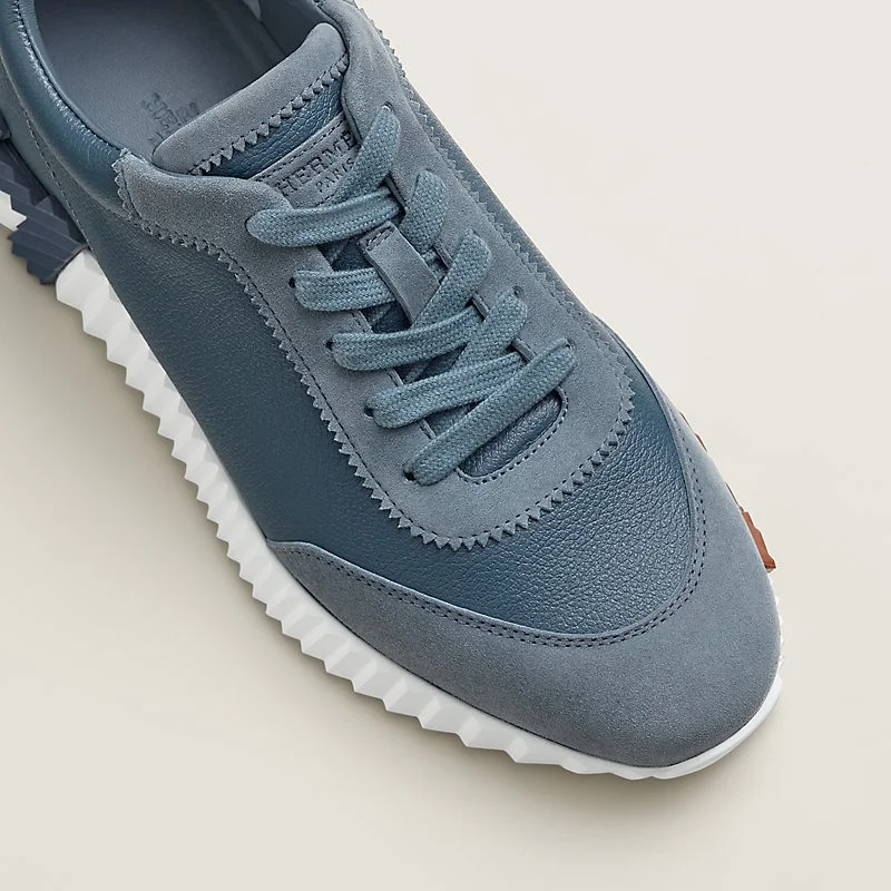 Hermes Bouncing Sneaker Leather Bleu Mer - photo 6