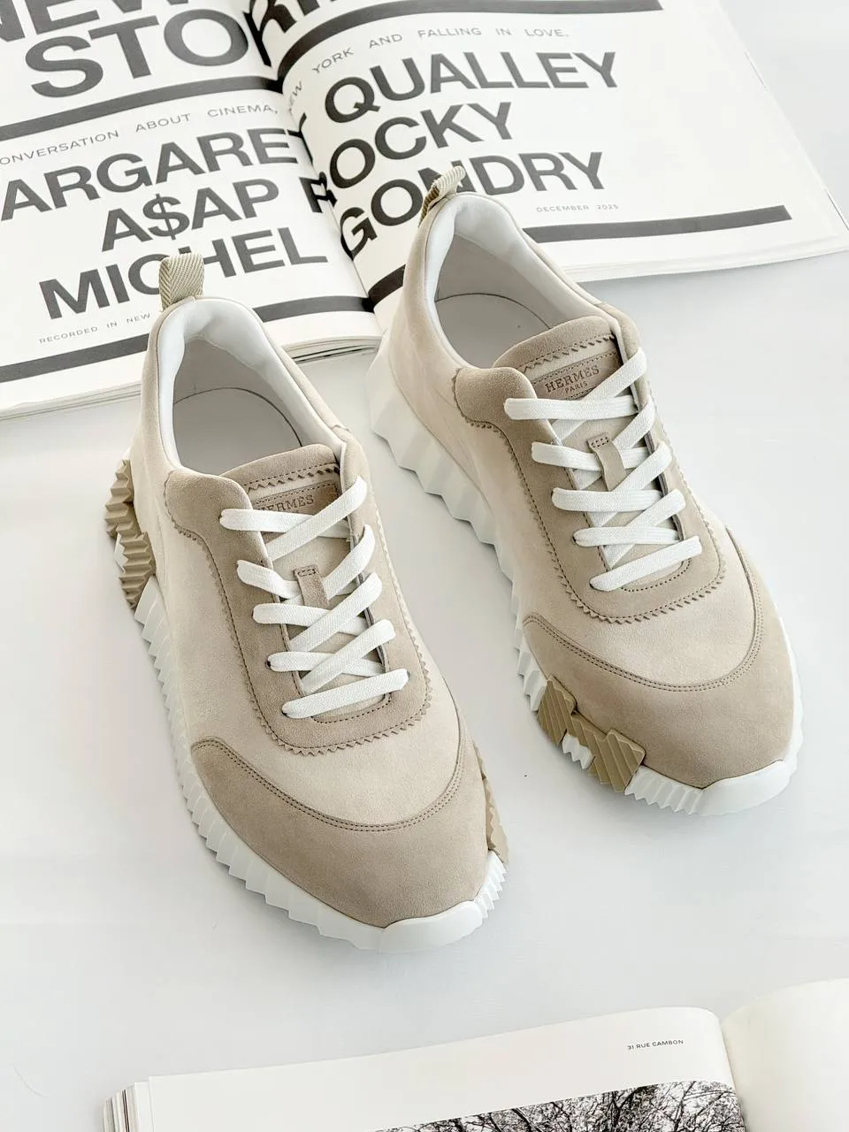 Hermes Hermes Bouncing Sneakers Beige Glaise / Beige Esquisse