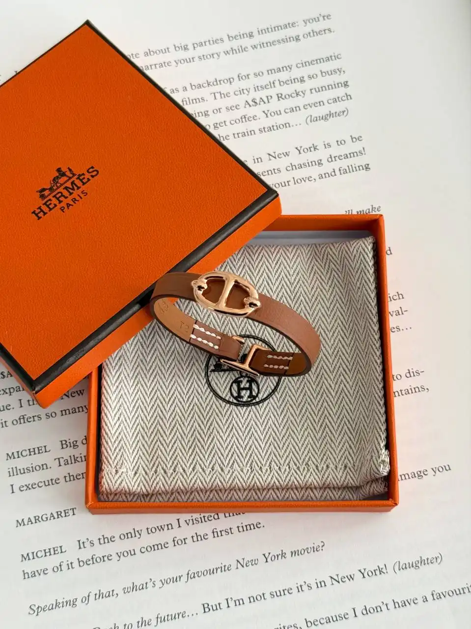 Hermes Hermes Mini Thalassa Bracelet Gold RGHW