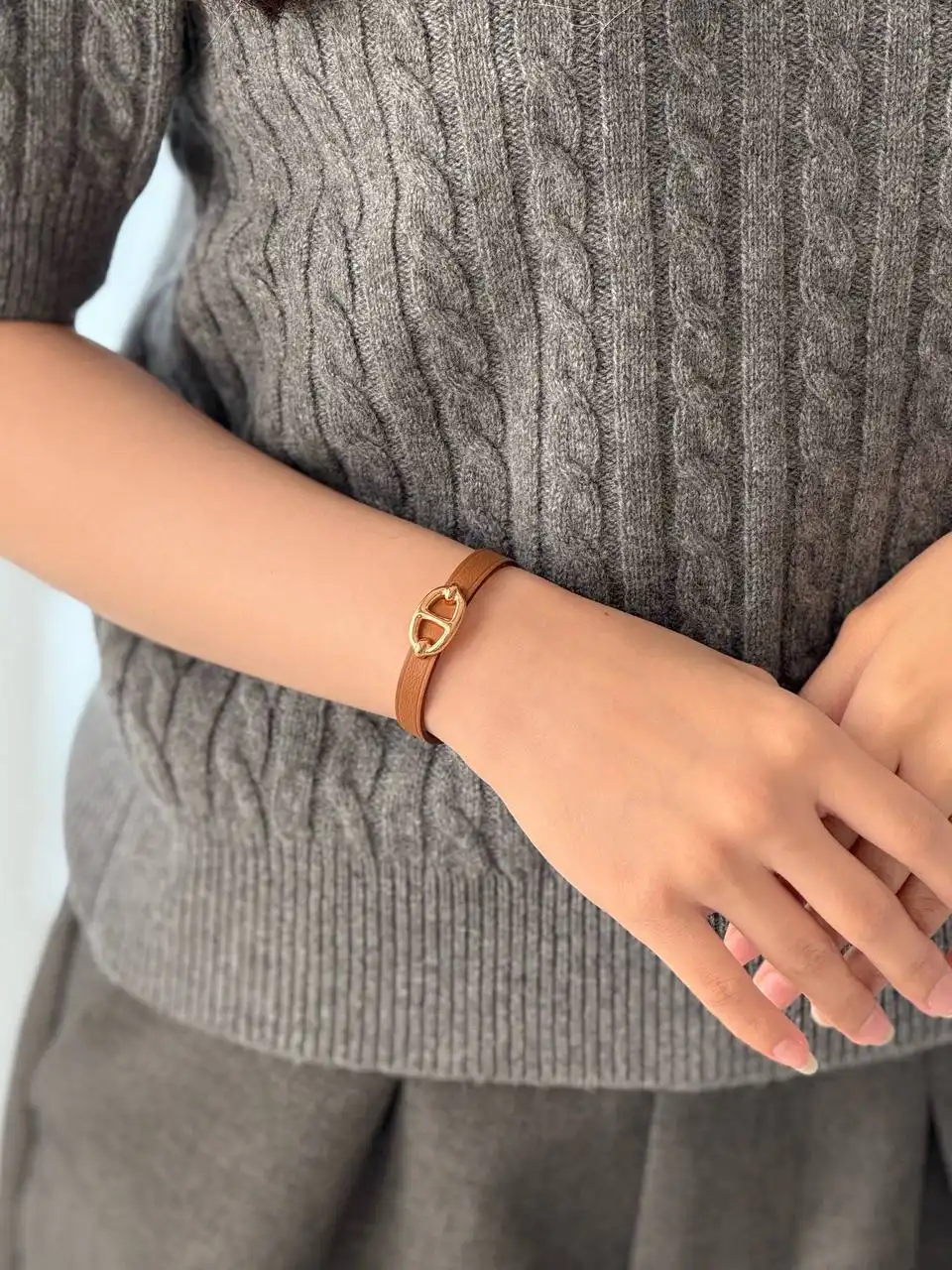 Hermes Hermes Mini Thalassa Bracelet Gold RGHW