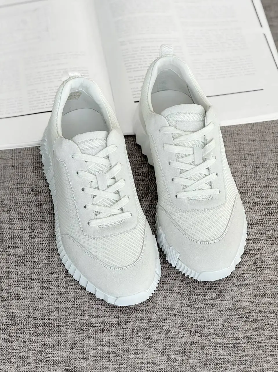 Hermes Hermes Sneakers Bouncing Mesh Blanc / White
