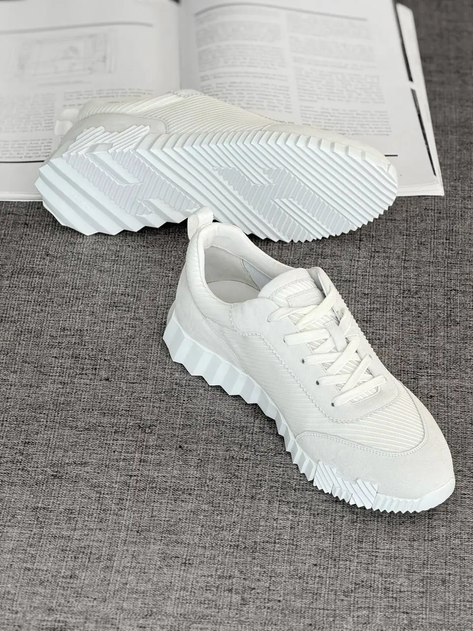 Hermes Hermes Sneakers Bouncing Mesh Blanc / White
