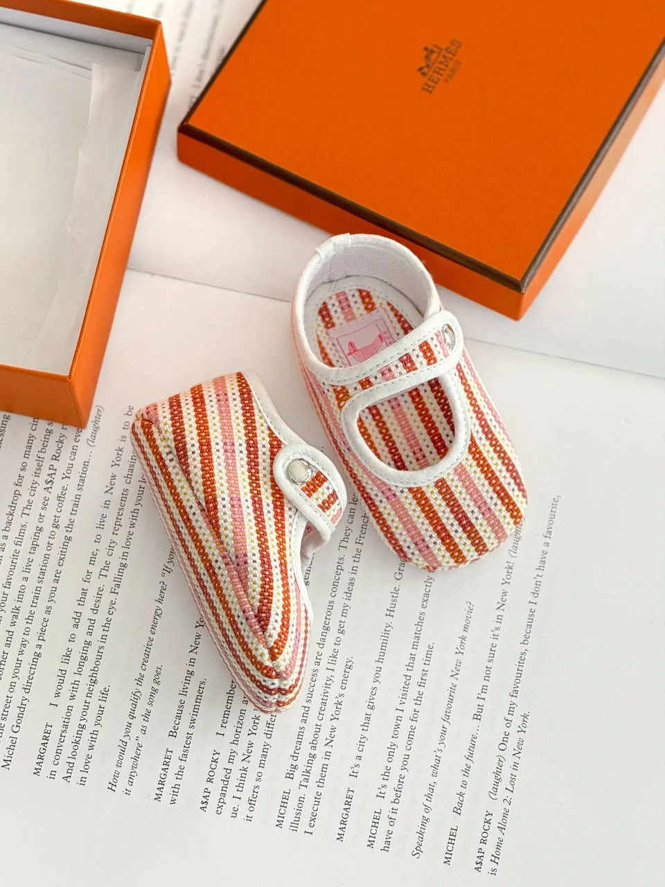Hermes Hermes Animaux Nattes Pif Booties Orange