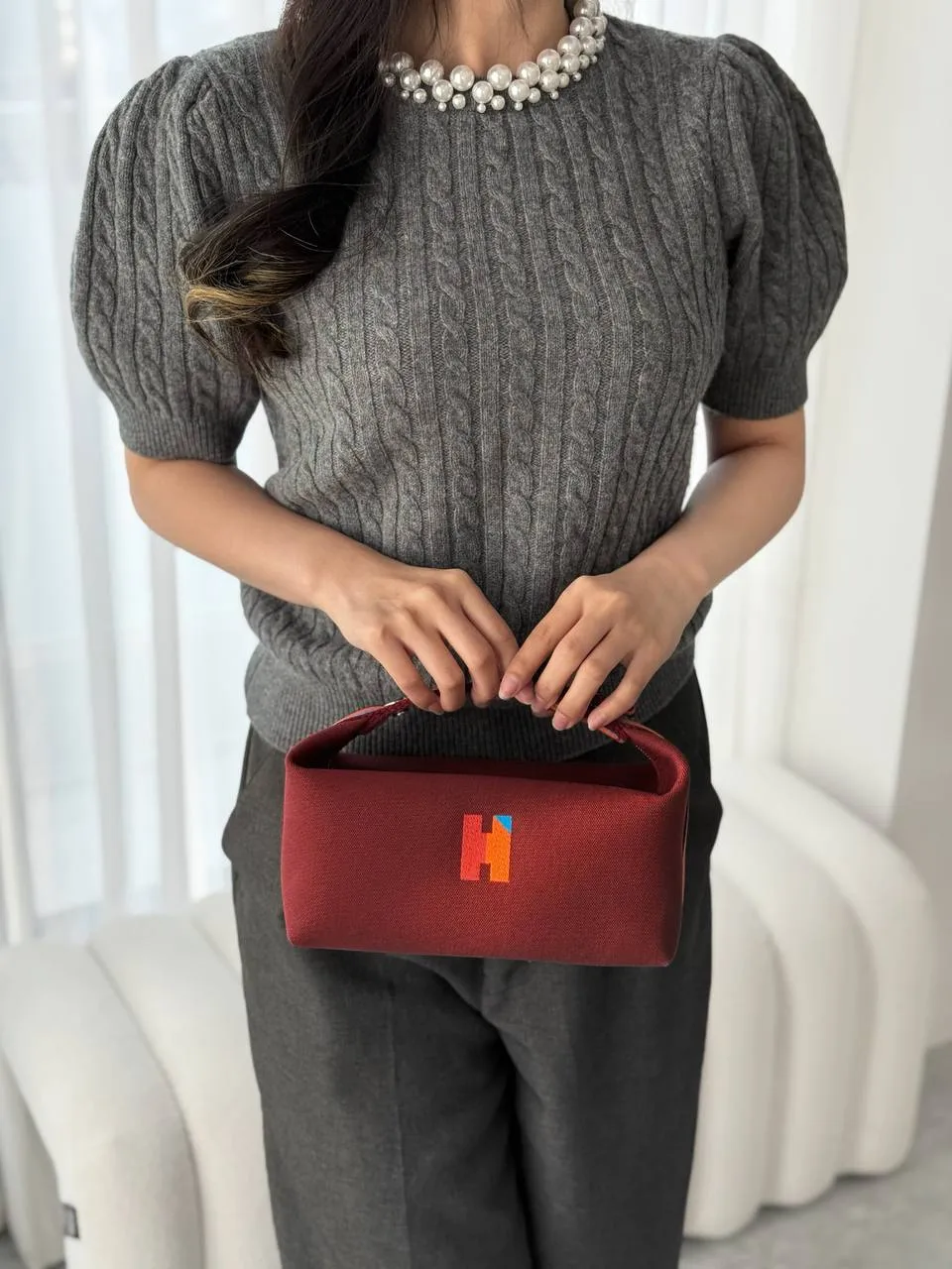Hermes Hermes Bride A Brac PM H Pavillon Rouge H