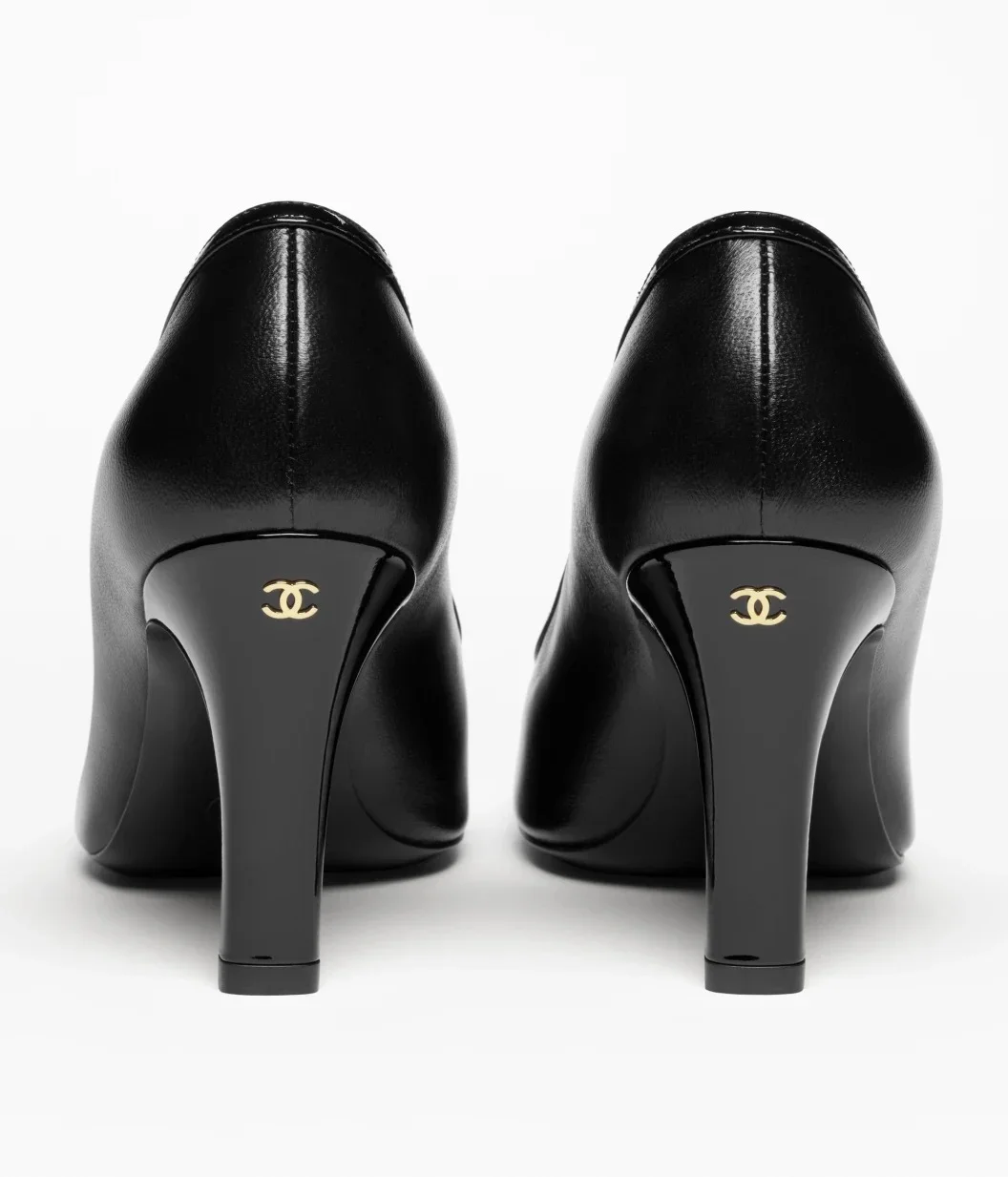 Chanel CC Logo Square Toe High Heel Pumps – Black - photo 10