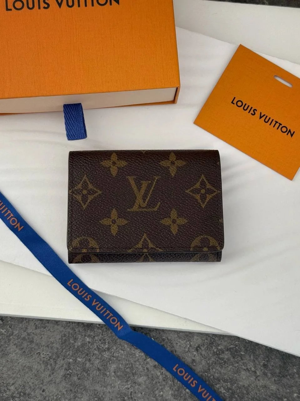 Louis Vuitton LV Enveloppe Carte De Visite Monogram Card Wallet