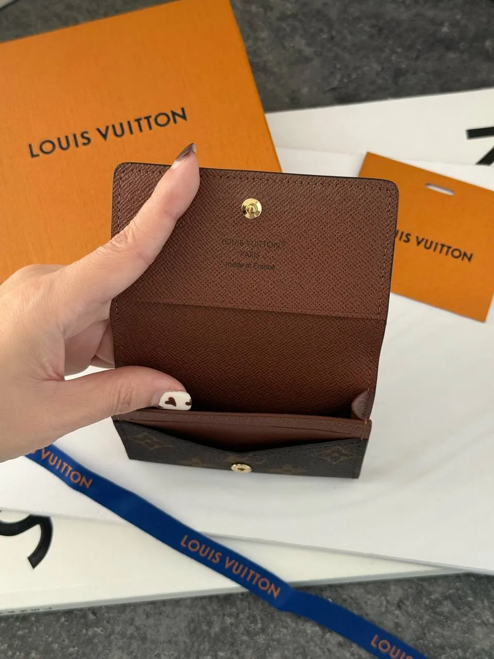 Louis Vuitton LV Enveloppe Carte De Visite Monogram Card Wallet