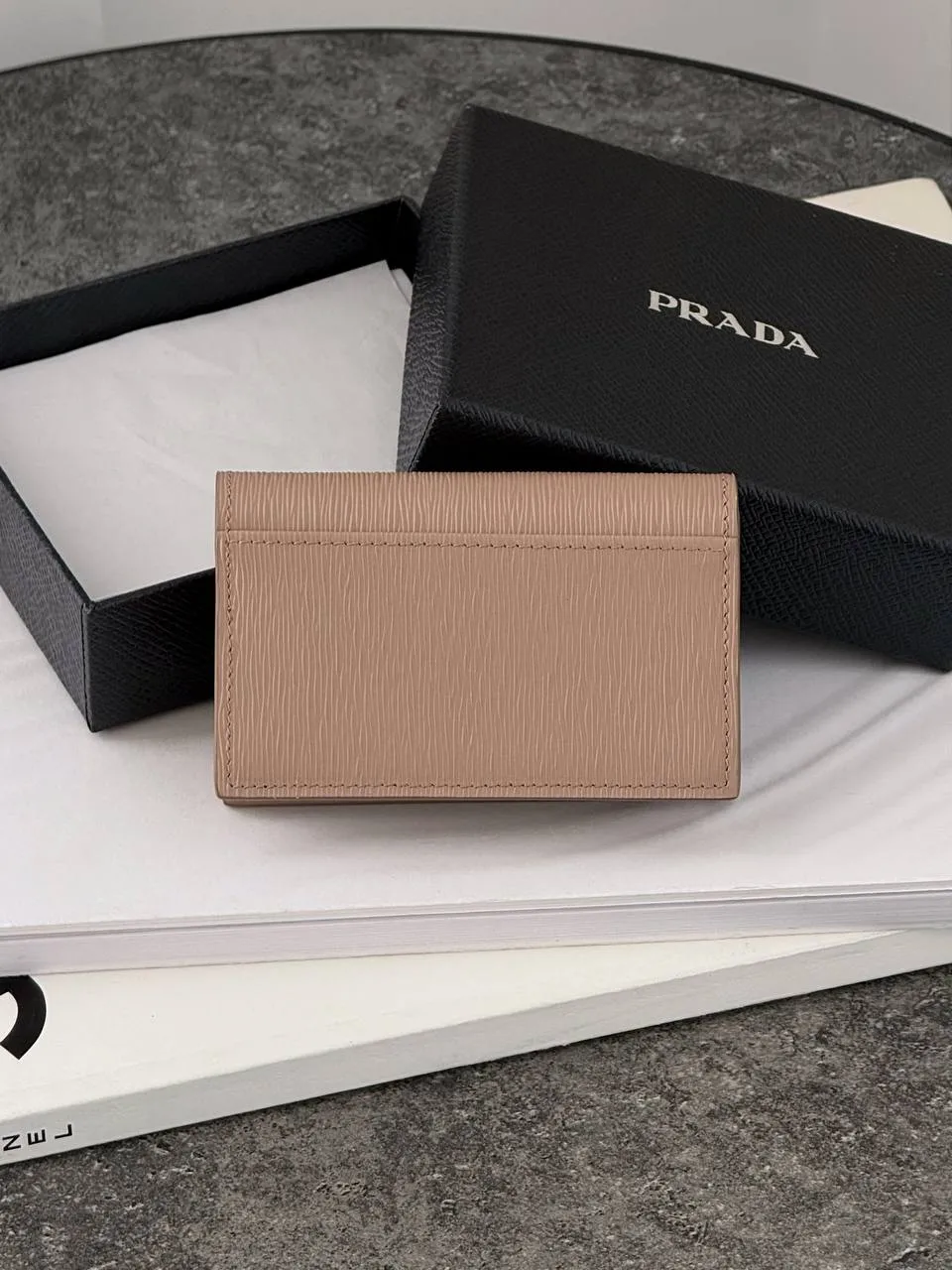 Prada Prada Card Holder Wallet Triangle Logo