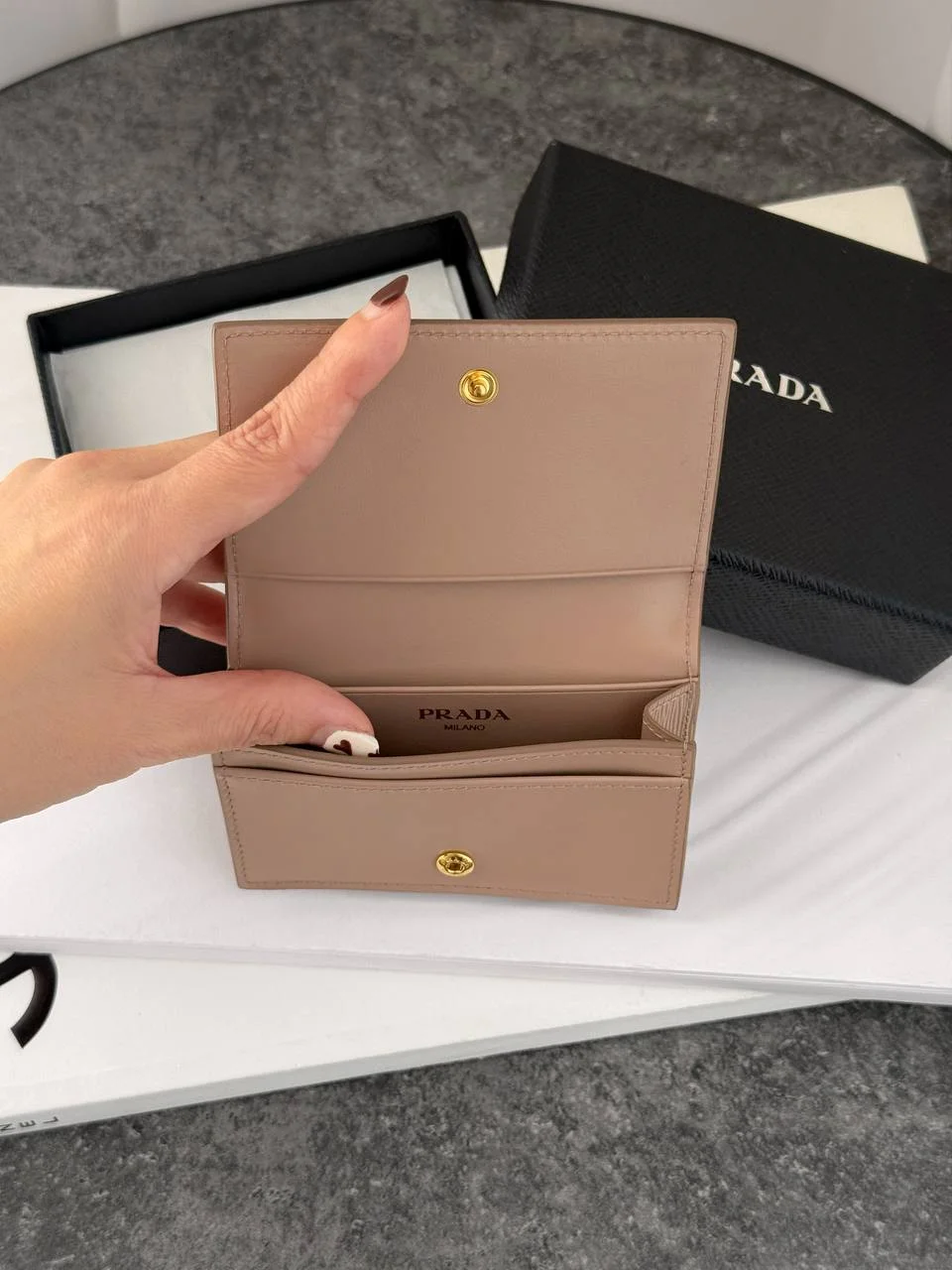 Prada Card Holder Wallet Triangle Logo - photo 3