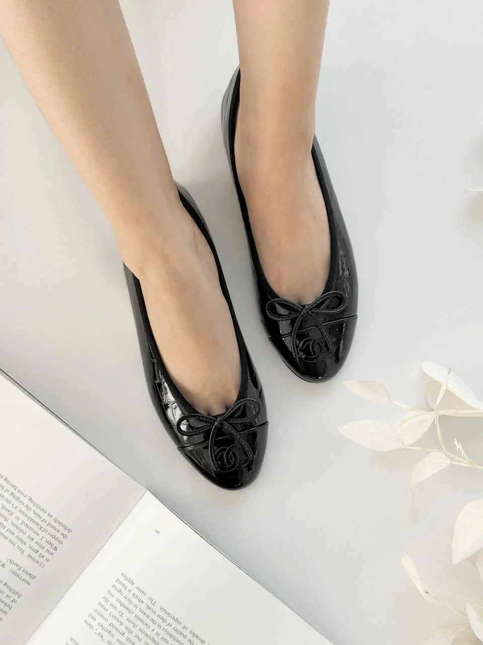Chanel Ballerine Black Croco Patent - photo 8