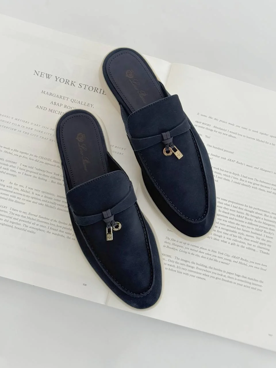 Loro Piana Loro Piana Babouche Charms Walk Argo Blue Melange