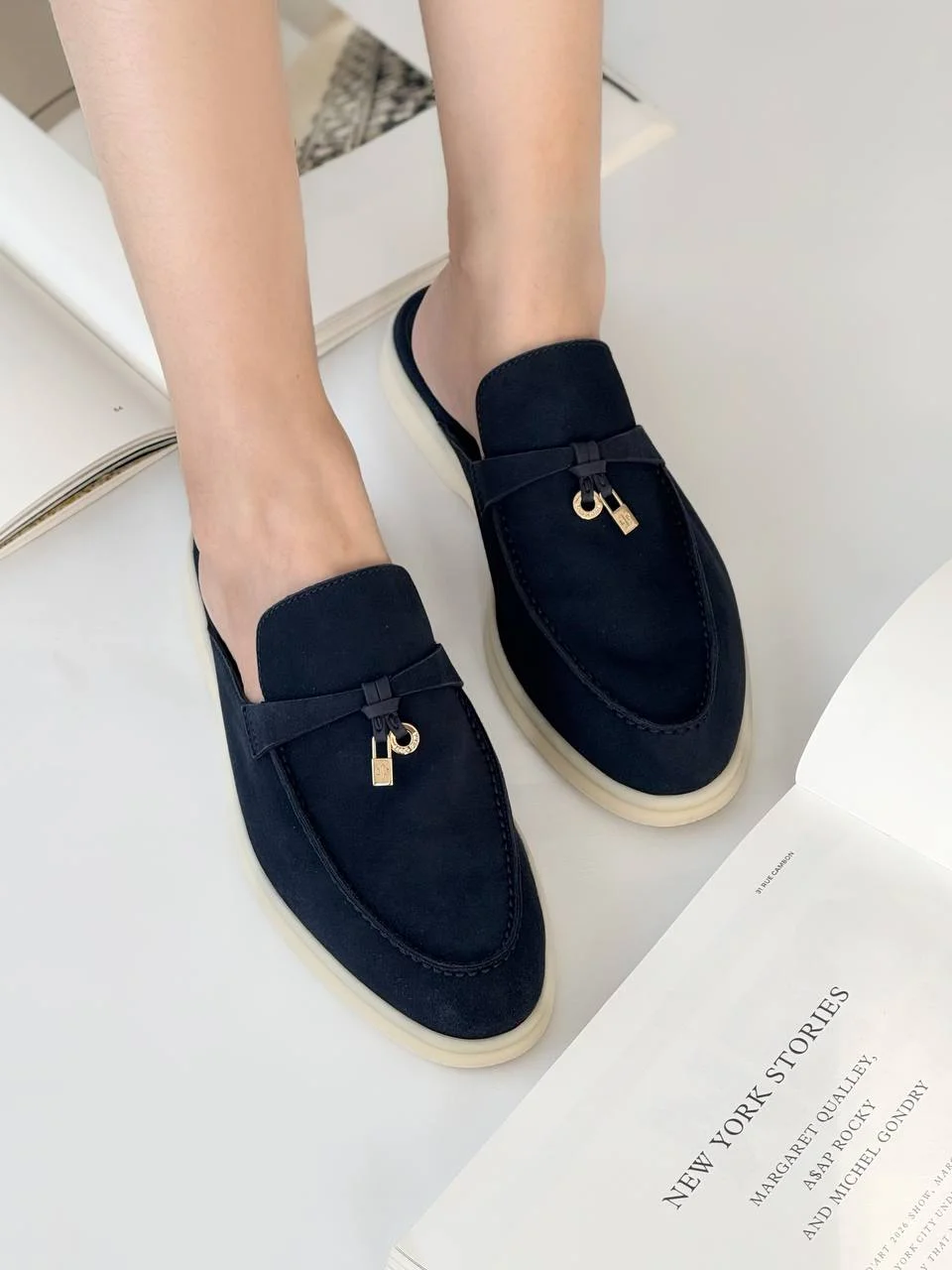 Loro Piana Loro Piana Babouche Charms Walk Argo Blue Melange