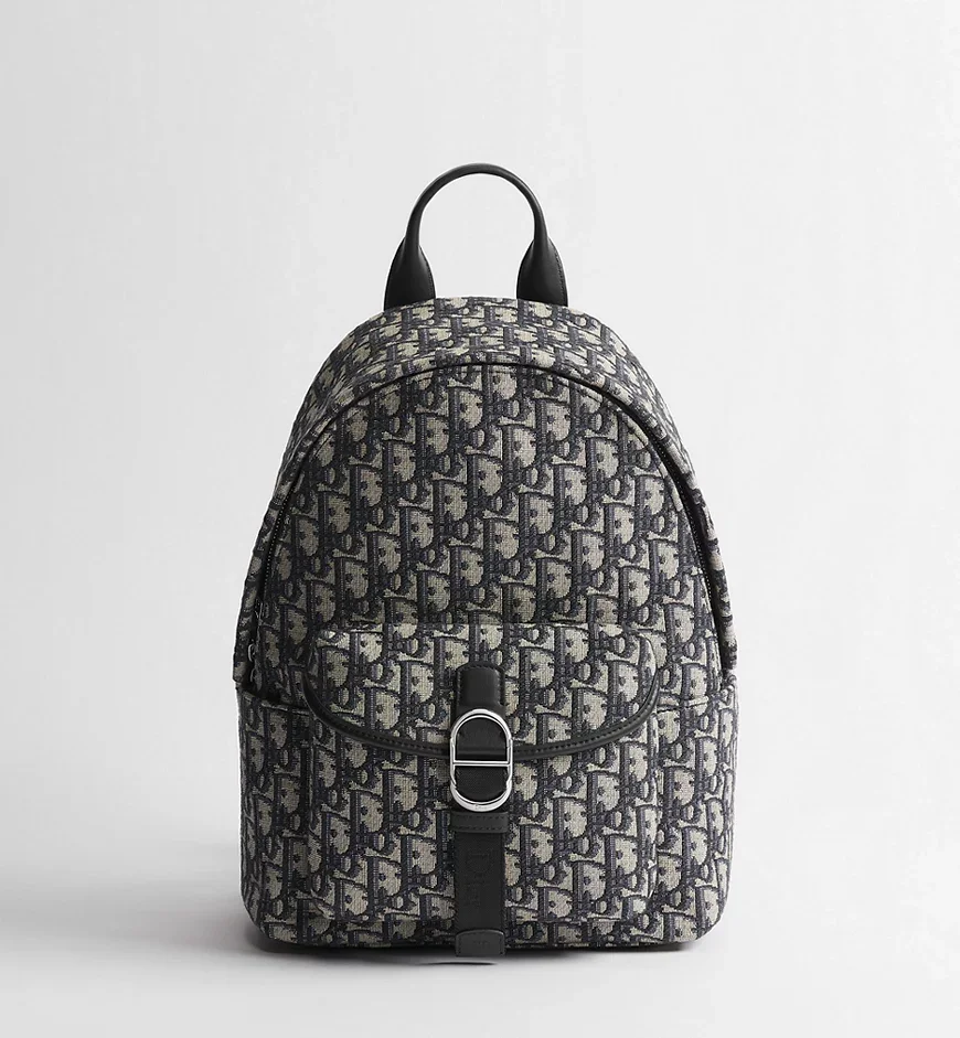 Dior Jett Backpack Beige and Black Dior Oblique Jacquard - photo 3