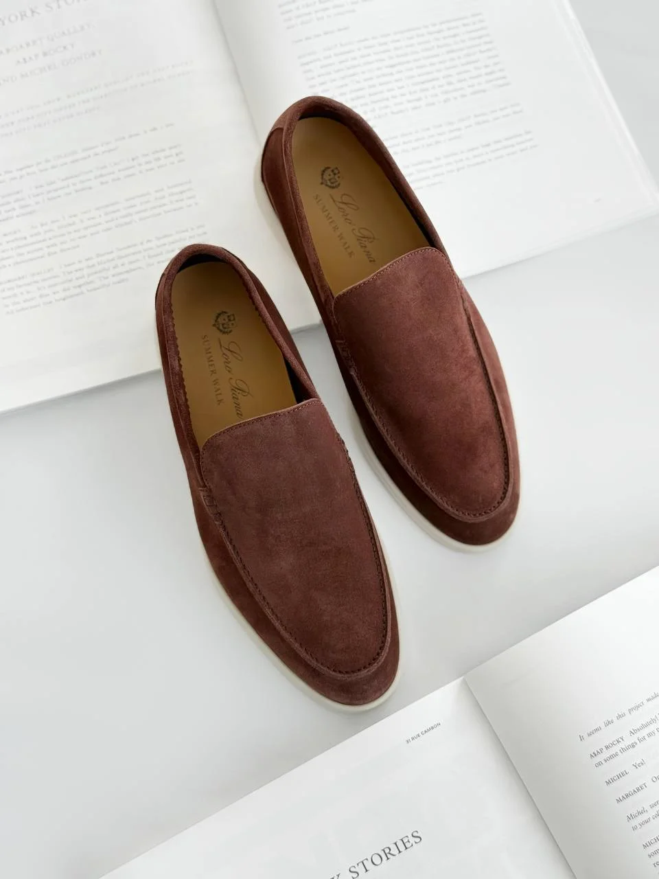 Loro Piana Summer Walk Loafer Suede Corteccia Brown - photo 1