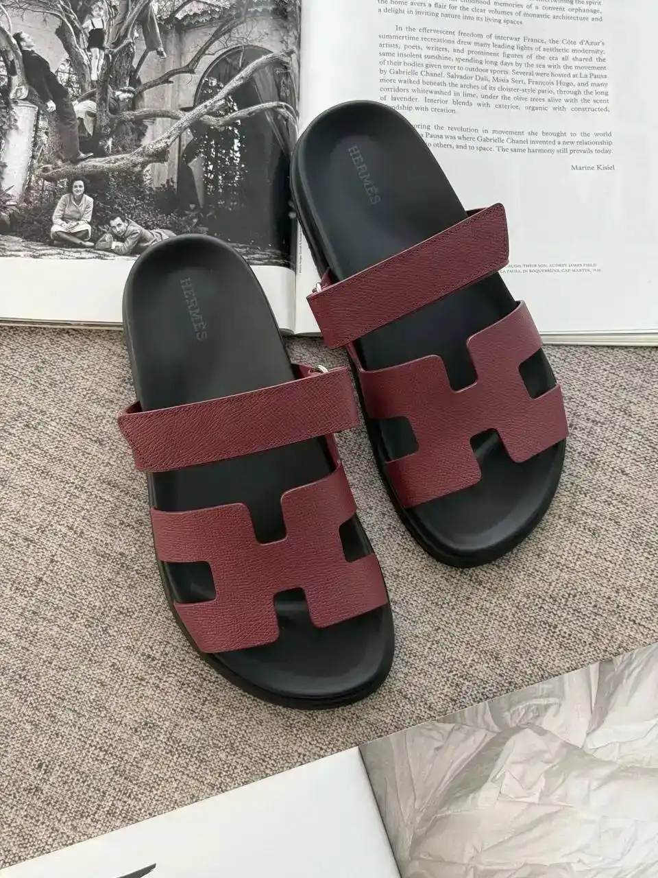 Hermes Chypre Sandal Rouge H Epsom - photo 1