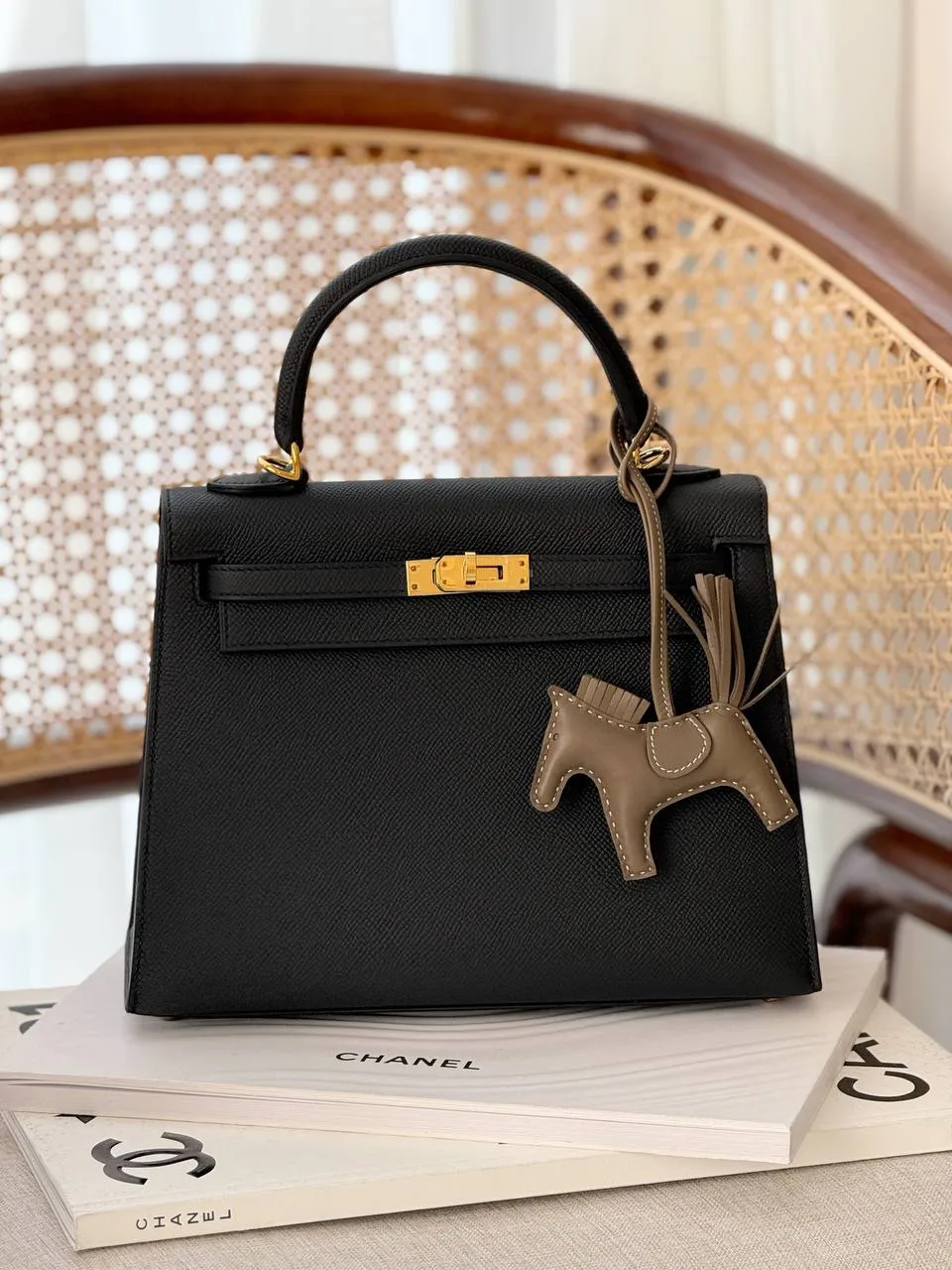 Hermes Hermes Rodeo PM Charm Etoupe / Etoupe / Etoupe