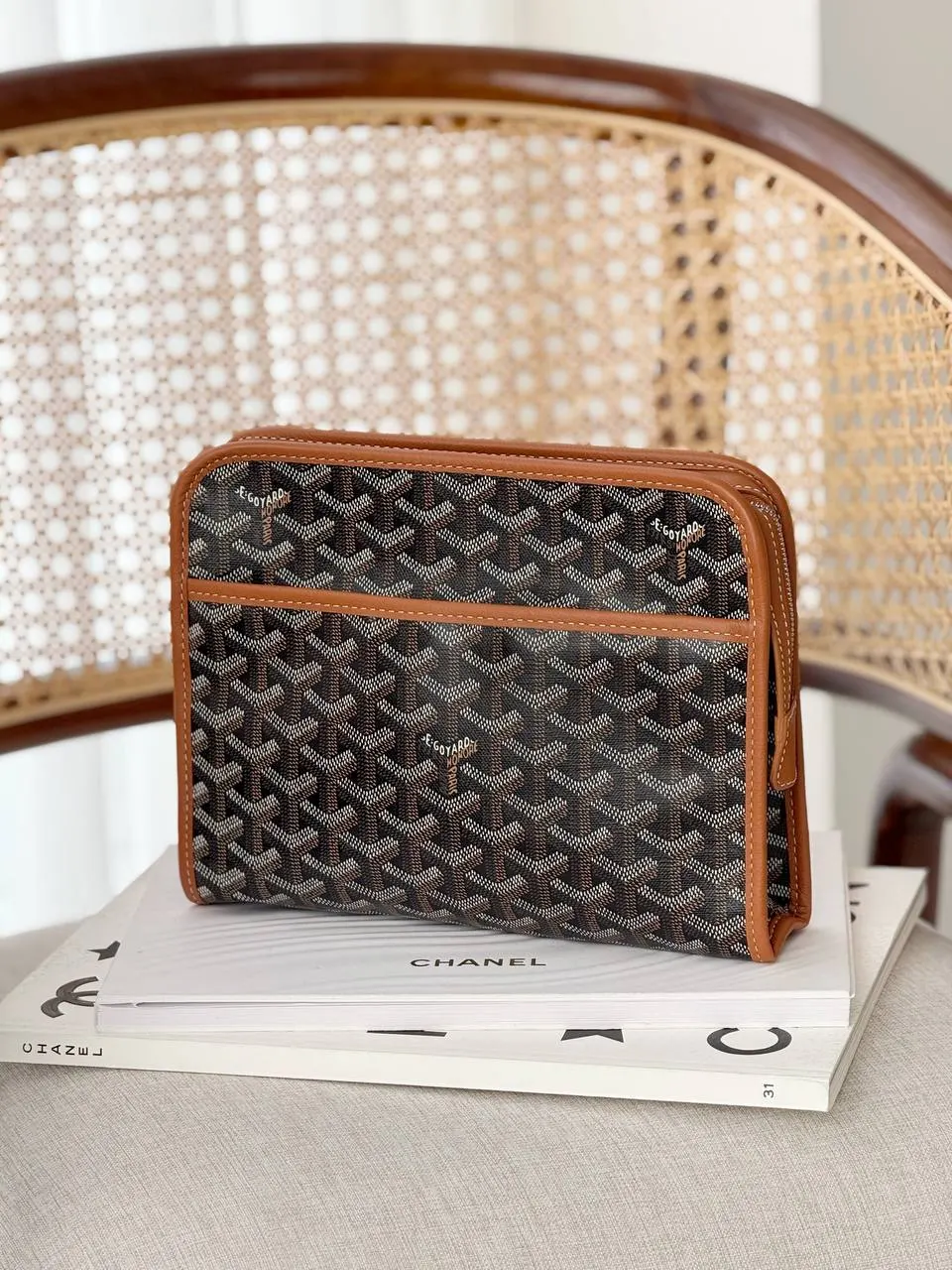 GOYARD Goyard Jouvence MM Black Tan